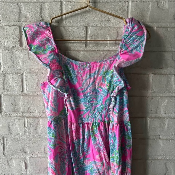 Lilly Pulitzer Girls Vienna Maxi Dress Seaing Things 12-14 - Picture 4 of 4